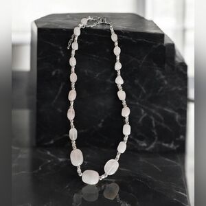Genuine Rose Quartz Necklace